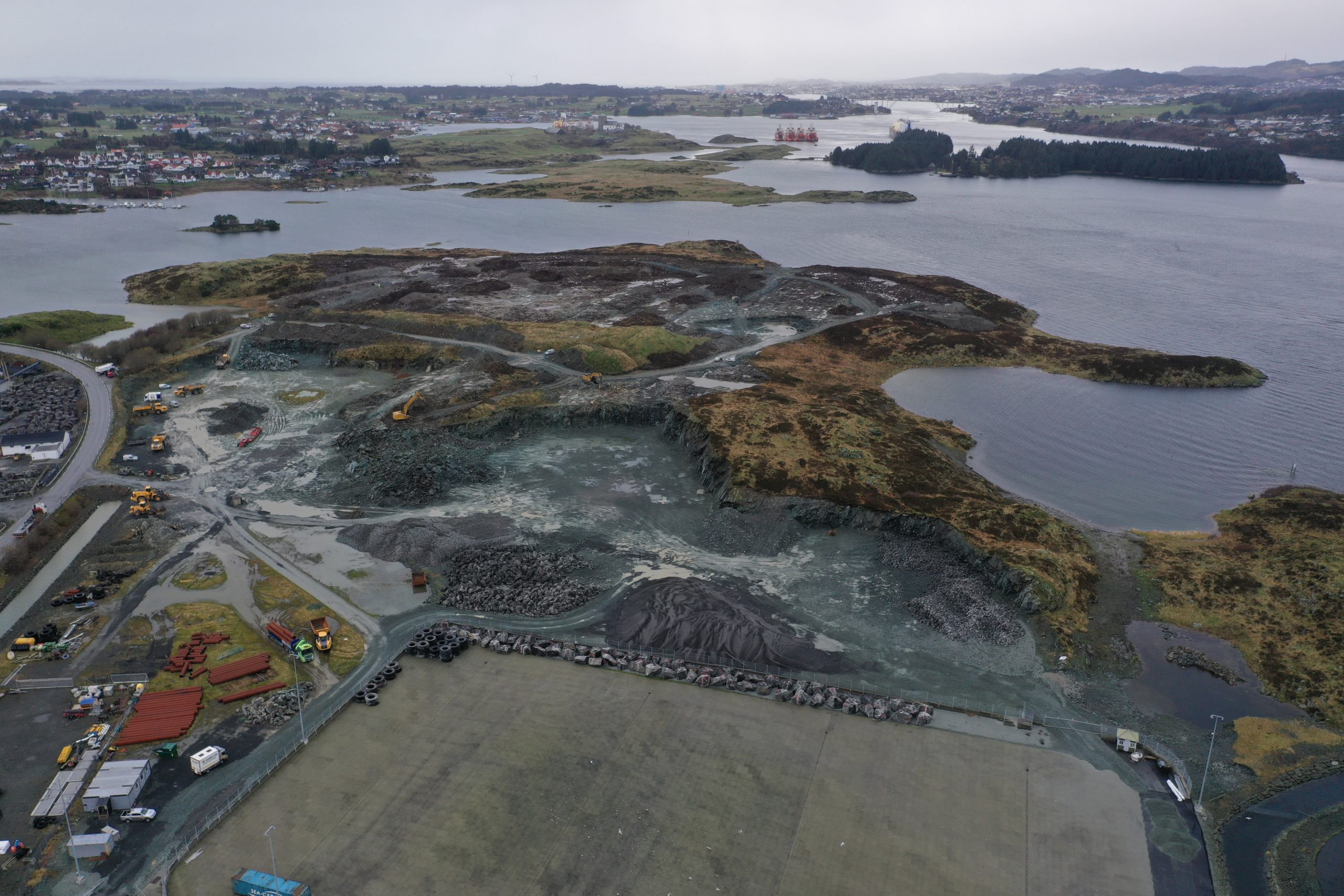 Arbeid med uttak av masser